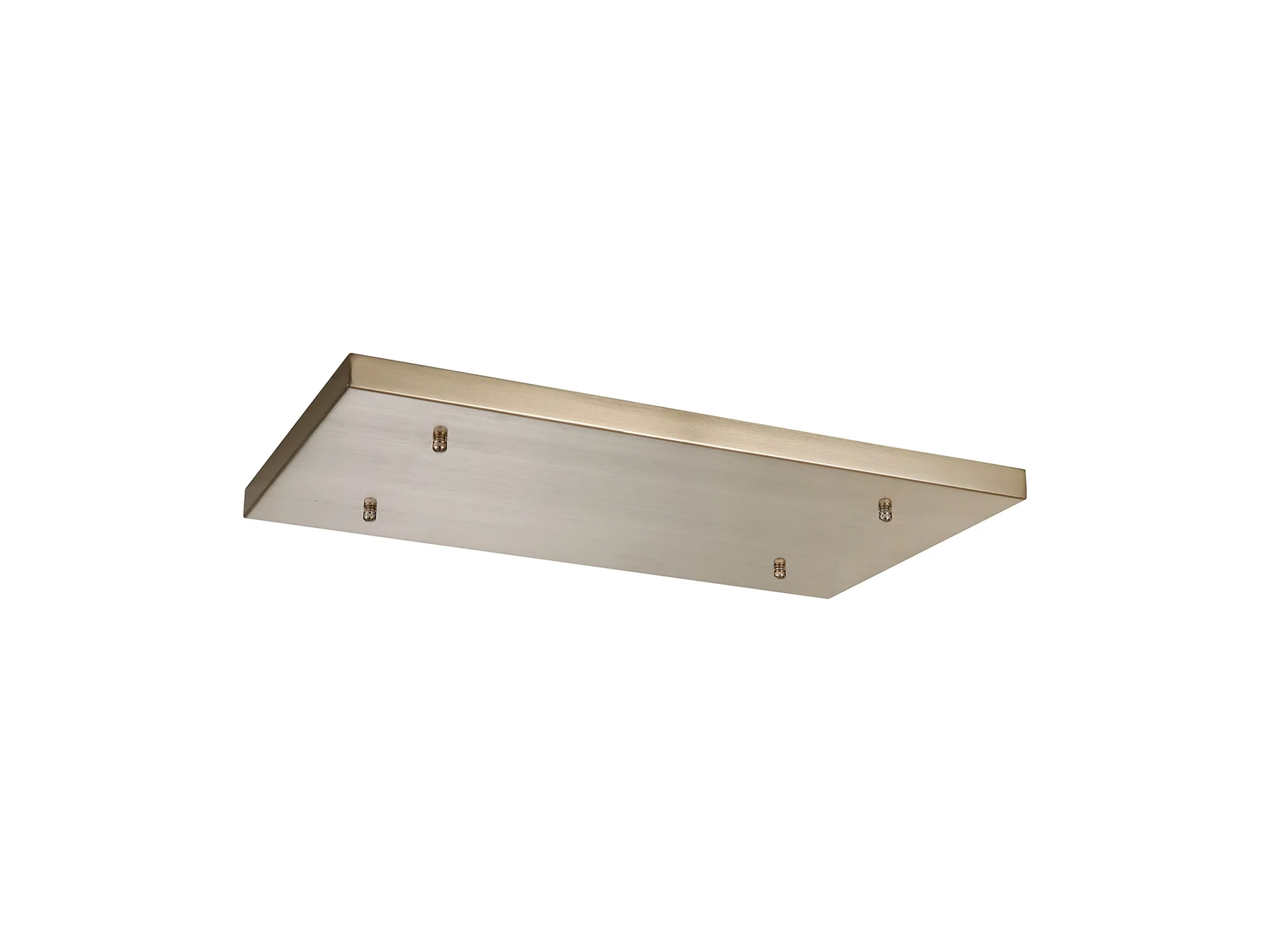 D0887SN/NH  Hayes No Hole 550mm x 320mm Linear Rectangle Ceiling Plate Satin Nickel